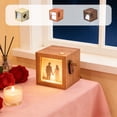 thumbnail image 1 of Wooden Hand-Cranked Photo Machine 1Pcs Hand Cranked Photo Album Wooden Box Custom Couple Wedding Gift with Glowing Pages and Brass Accents for Personalized Memory Display JASKFLY, 1 of 8