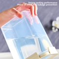 thumbnail image 4 of Ohufall Push-Button Airtight Container Plastic Food Storage Canister Dry Food Dispenser Jar Grain Storage Bin Airtight Food Storage Containers Food Storage Containers With Lids Freezer Safe, 4 of 7