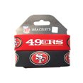 thumbnail image 1 of SAN Francisco 49ers Rubber Wrist Band Set, 1 of 1
