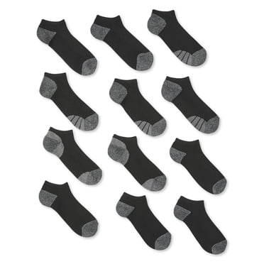 Athletic Works Men's Low-Cut Socks 12-Pack