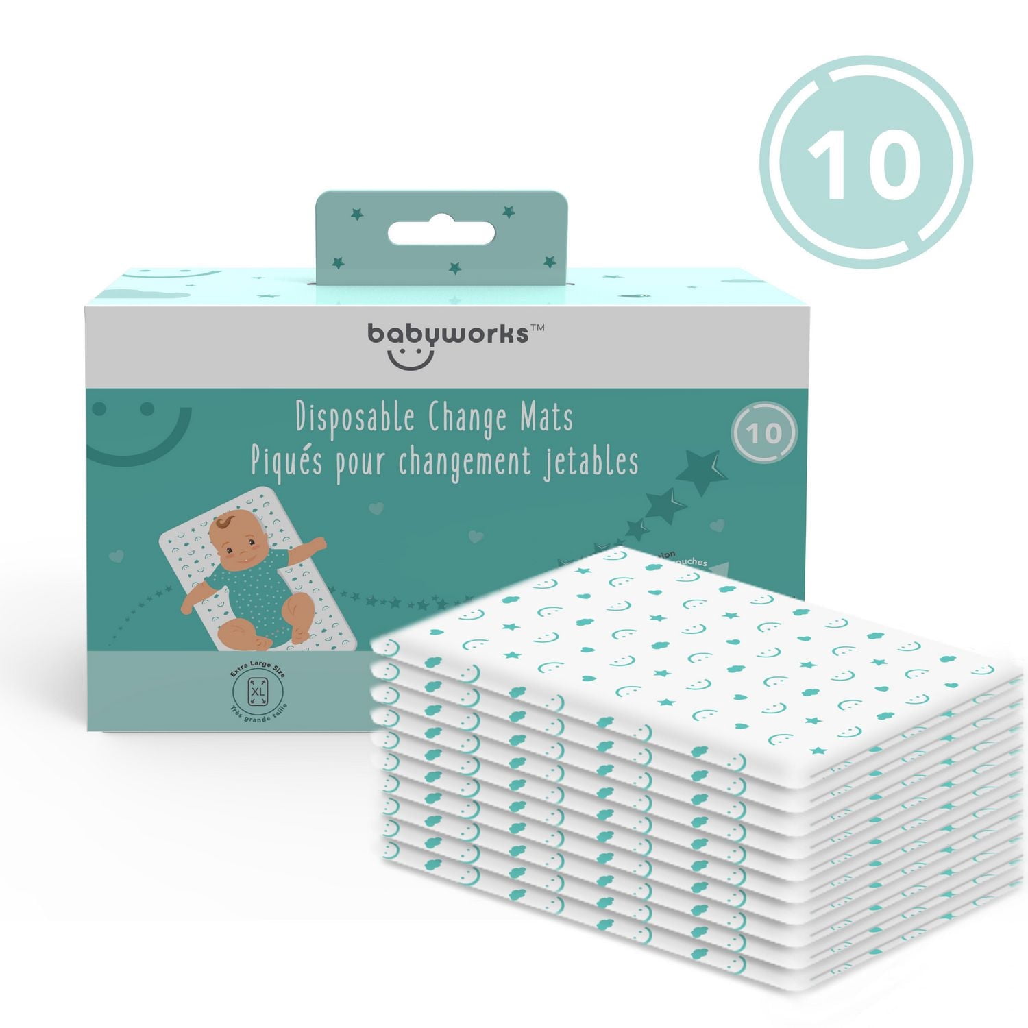 Babyworks™  Disposable Change Mats - 10 count