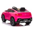 thumbnail image 2 of 12V Mercedes-Benz GLC Coupe kids Ride On Cars with Remote Control Leather Seat Rubber Tires, 2 of 5