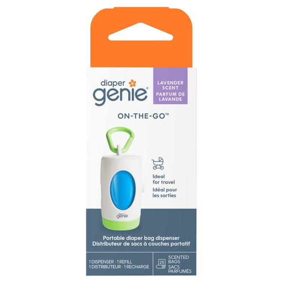 Diaper Genie Distributeur Portatif de Sacs à Couches