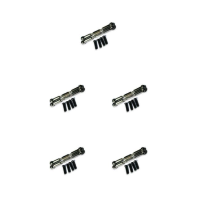 Smilepp Aluminum Alloy Front Rear Servo Link For 1/18 Hobbico Dromida RC Car S Performance With Premium Aluminum Alloy Front titanium 5Set