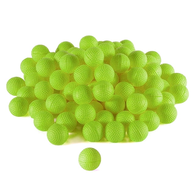 Lot de 100 Pcs de Balles Rondes en Mousse de Rechange, Jouet pour Enfants, Élasticité, Longue Portée