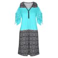 thumbnail image 4 of EQWLJWE Robes d'Été pour Femmes 2023 Robe Décontractée Aguichant pour Femme Mode d'Été à Col en V à Manches Courtes Ample Imprimée, 4 of 5