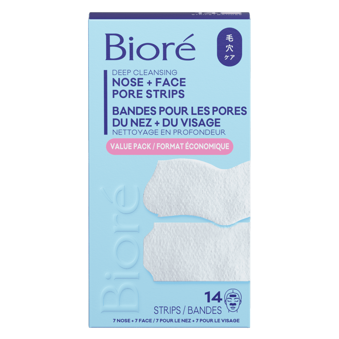 Bandes de nettoyage en profondeur pour les pores de Bioré - emballage assorti , 14ct ((Fabriqué au Japon)