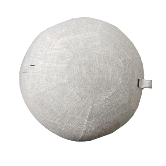 Anti-Slip Yoga Ball Cover 55cm Birthing Chair Protector with Handle Beige