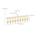 thumbnail image 3 of Fridja Under Clearance 5$ Non-Slip Hanger with Clips Plastic Clothes Hanger Multi-Purpose Garment Clamp Delicate Lingerie Drying Rack Sock and Underwear Organizer Home Essentials, 3 of 6