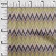 thumbnail image 1 of oneOone Cotton Poplin Fabric Chevron Ikat Print Fabric By Yard 42 Inch Wide, 1 of 4