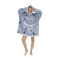 thumbnail image 1 of Faithtur Universal Warm Hooded Sweater Fashion Printing Mink Wool Home Clothes, 1 of 7