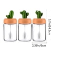 thumbnail image 3 of EGNMCR Closet Organizers and Storage, Organization and Storage, Storage Bins Kitchen Transparent Seasoning Jar Sealed Proof Quantitative Seasoning Jar Chicken Large Opening Glass Jar Glass spice jars, 3 of 6