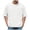 White, variant on Ymyiu Pocket Tee Shirts Mens Men's T Shirt Pocket Heavyweight Pocket Tee for Men Full-Cut T-Shirt Size L(Grey, L)