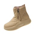 thumbnail image 1 of Bottes d'Hiver Doublées Chaudes Bottillons Confortables Bottines Courtes Mode pour Randonnée Randonneur Hiver 36 Kaki, 1 of 9