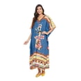 thumbnail image 2 of Caftans Longs pour Femmes Grande Taille Robe Caftan Robe de Soirée Fête Été Plage Robe d'Été Manches Kimono Longues Robes Décontractées en Ligne, 2 of 7