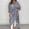 thumbnail image 3 of Birdeem Cardigan Long en Chiffon Uni pour Femmes, Ample et Respirant, 3 of 5