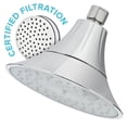 thumbnail image 1 of Pomme de douche filtrée VivaSpring en chrome avec ardoise, 1 of 9