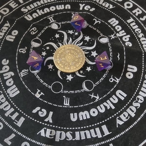 Tarot Tablecloth Divination Tarot Card Pad Board Game Pendulum Runes Table Cloth 30x30cm
