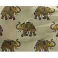 thumbnail image 4 of oneOone Georgette Viscose Fabric Elephant Block Print Fabric By Yard 42 Inch Wide, 4 of 4