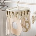 thumbnail image 4 of Uuiauoio Multifunctional Clothes Drying Rack,Socks Drying Rack Foldable Laundry Hanger for Underwear Gloves Towels Space Saving Plastic Rotating Hook Dorm Home Use, 4 of 6