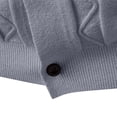 thumbnail image 4 of WRKEKC Men's Lightweight Casual Jacket Hoodless Design Long Sleeve Versatile Outerwear Coat for Everyday Urban Commute and Smart Casual Wear in Solid Color Gray XL, 4 of 7