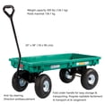 thumbnail image 2 of Millside plastic deck 20" x 38" Garden wagon with flat free tires, 2 of 8