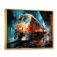 thumbnail image 2 of Designart Grande Oeuvre Murale Encadrée de Train, composition Dynamique de Train, Déco d'Oeuvre Murale Encadrée de Train, Oeuvre Murale Moderne Multicolore à Cadre Doré, Cadre Doré 44x34 Pouces, 2 of 5
