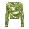 thumbnail image 5 of FhsagQ Paréo pour Femmes Grande Taille Rouge Nouveaux Chandails pour Dames avec Col Rond Ample et Manches Ajourées Paréo pour Femmes Dentelle Rose Teddy Paréo pour Femmes Robe Paréo Vert P, 5 of 5