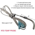 thumbnail image 2 of Grill Probe Replacement Louisiana Pellet Grill Oven RTD Temperature Probe Sensor 36 Inch for LG & Country, 2 of 2