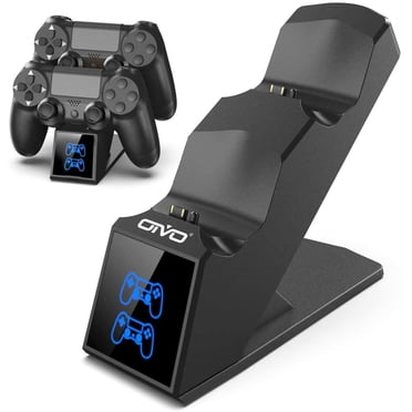Maxmix Chargeur de Manette PS4, Station de Recharge de Manette DualShock 4 Compatible avec Playstation 4 / PS4 / PS4 Slim / PS4 Pro, Support de Charge PS4 pour Manette Sans Fil - Noir
