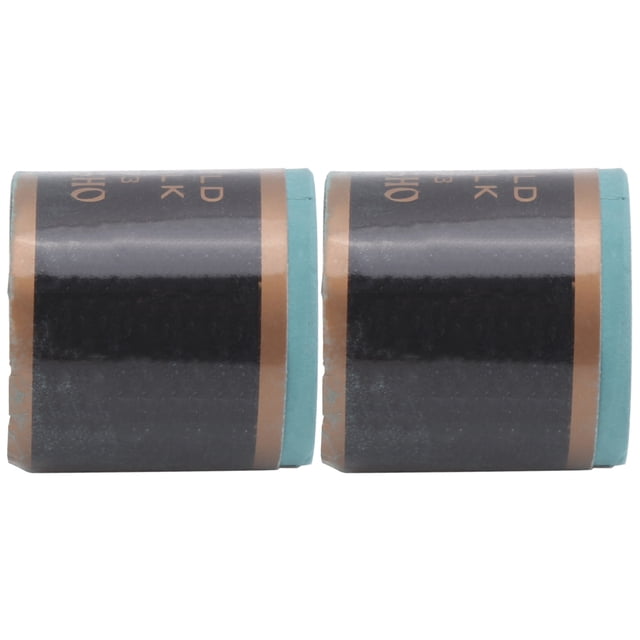 Pool Chalk, 2Pcs 0.94x0.91in No Slip Billiard Cue Tips Chalk Pool Table Stick Chalk Pool Cue Chalk Billiard Chalk Rounded Applicator Shape for Snooker and Pool Cue