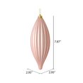 thumbnail image 3 of Vickerman M183258M Ornement de Finial à Lignes Mat Or Rose de 8 Po, 4 par Sac, 3 of 3