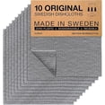 thumbnail image 1 of SUPERSCANDI 10 Pack Swedish Dishcloths for Kitchen - 100% Biodegradable & Compostable Reusable Paper Towels Washable, Food-Sa, 1 of 8