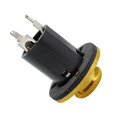 thumbnail image 3 of Xuanheng 1/4" Equalizer EQ Jack Preamp End Pin Socket for Guitar Bass DIY Accs Gold, 3 of 6