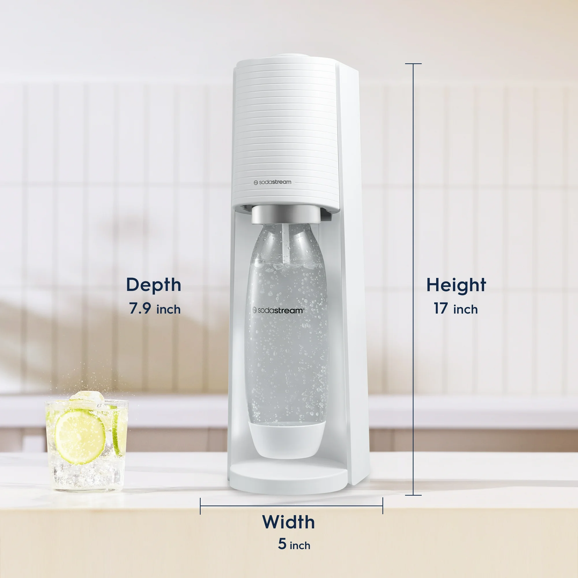 SodastreamTerra (White) Sparkling Water Maker with CO2 and