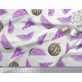 thumbnail image 3 of Soimoi Modal Satin Fabric Watermelon Fruits Print Fabric by Yard 42 Inch Wide, 3 of 3