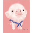 thumbnail image 2 of Affiche Imprimée sur Toile d'Art Mural de Dessin Animé d'Alpaga, Lapin et Cochon, Simple et Mignon Aquarelle, 2 of 4