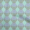 thumbnail image 1 of oneOone Rayon Mint Green Fabric Asian Traditional Block Sewing Material Print Fabric By The Yard 56 Inch Wide, 1 of 4