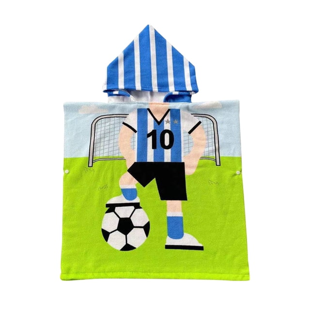 EGNMCR Rideaux, Rideaux pour Chambre Cape de Serviette de Bain pour Enfants Peignoir à Capuche pour Enfants Imprimé Serviettes de Bain de Plage Portables