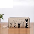 thumbnail image 1 of Ladies wallet cat wallet purse wallet leather gift white, 1 of 3