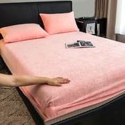 Amzcrzy Bedding, Bedspreads, Elegants Luxuriously Soft 3-Piece Velvet Flannel Sheet Set - Quality - Warm-Antis-Statics- Non Pilling Fuzzy Velvet Flannel Fleece bed sheets pillowcases