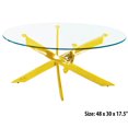 thumbnail image 2 of Table basse canadienne Genesis ovale or, 2 of 2