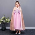 thumbnail image 1 of Princess Capes Colorful Sequins Cloak for Girls-Halloween Birthday Party Costumes Dress up, 1 of 5
