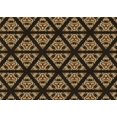 thumbnail image 1 of Ahgly Company Machine Washable Indoor Rectangle Transitional Black Brown Area Rugs, 2' x 4', 1 of 7