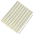 thumbnail image 1 of Unique Bargains DIN Rail Slotted Iron Mounting Guide 20 Inch x 1.4 Inch x 0.3 Inch Iridescent 8 Pcs, 1 of 4