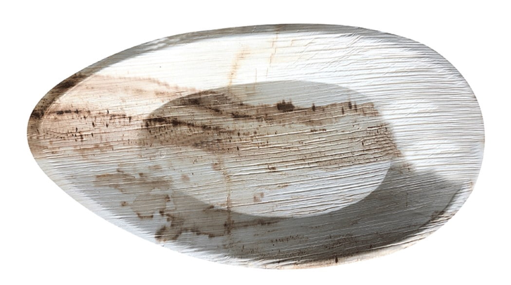 Oval Dinner n' Dessert Plate|Bio Mart Areca Palm Leaf Plate|Natural, Eco-friendly, Re-usable, Backyard Compostable Biodegradable, Disposable supply|Theme Party, Wedding Plate|Pack of 10, 50 or 100