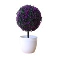 thumbnail image 4 of Artificial Plant Bonsai Plastic Small Tree Pot Fake Plant Flower Potted Ornamen± E1M5, 4 of 8