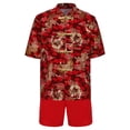 thumbnail image 3 of Hansber Garçons Coton Uniforme Tang Brodé Dragon Traditionnel Chinois Kung-Fu Tang Arts Martiaux Ensembles Rouge-g 150, 3 of 6