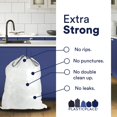 thumbnail image 2 of Plasticplace Trash Bags Compatible with simplehuman Code M Packs, White Drawstring Garbage Liners 12 Gallon / 45 Liter,, 2 of 5