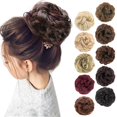 thumbnail image 1 of 1PCS Chignon Désordonné Extension de Chouchous Cheveux Bouclés Ondulés Synthétiques pour Femmes Chignon Postiche, 1 of 1